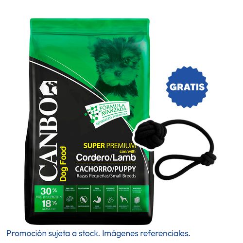 Canbo Cachorro Raza Mini y Pequeña Cordero 7 kg