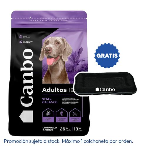 Canbo Vital Balance Perro Adulto Raza Mediana y Grande Pollo y Arroz 15 kg