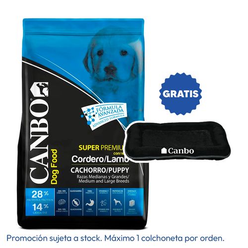 Canbo Cachorro Raza Mediana y Grande Cordero 15 kg
