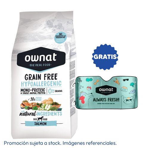 Ownat Grain Free Perro Hipoalergénico Salmón 12 kg