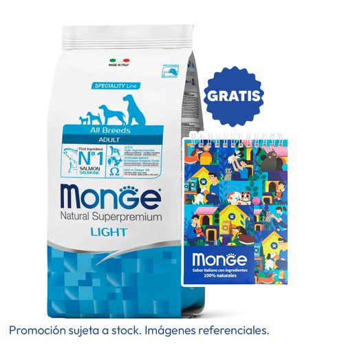 Monge Canine Adult Light Salmón 2.5 kg