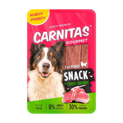 Carnitas Gourmet Snack De Cerdo y Cordero Para Perros 100 gr