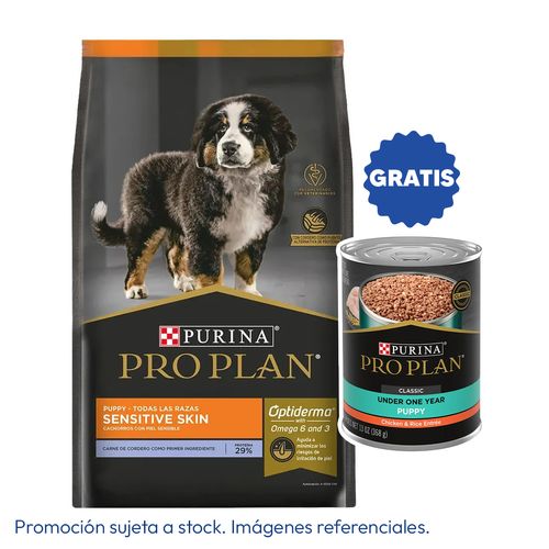 Pro Plan Cachorro Todas Las Razas Sensitive Skin Cordero 3 kg