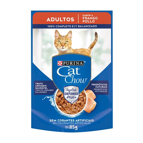 Cat Chow Alimento Húmedo Para Gatos Adultos Pollo 85 gr