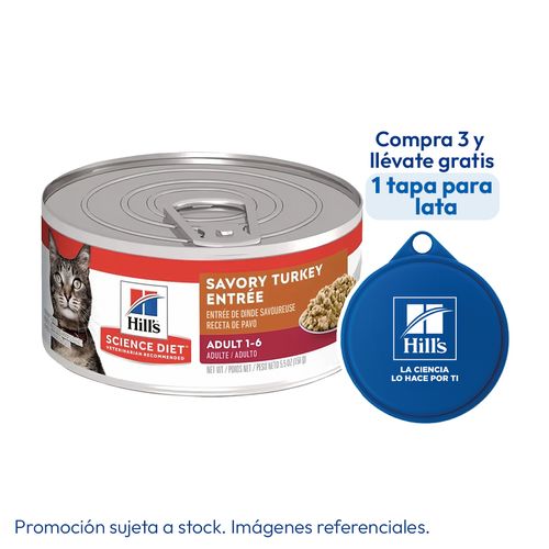Hill's Science Diet Adult Turkey Alimento Húmedo Para Gatos Adultos Sabor Pavo 156 gr
