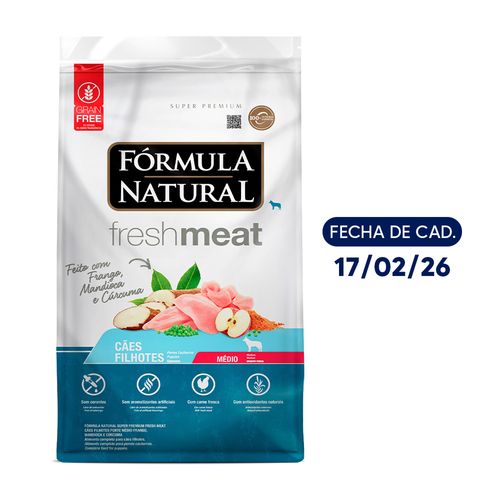 Fórmula Natural Fresh Meat Cachorro Mediano Pollo 1 kg