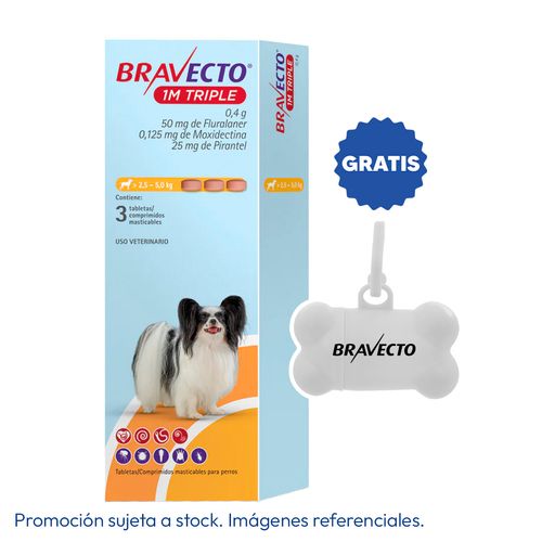 Bravecto 1M Triple 2.5 - 5 kg (50 mg)