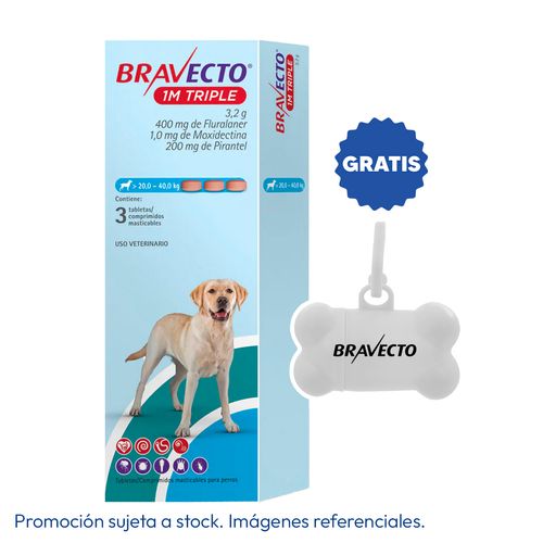 Bravecto 1M Triple 20 - 40 kg (400 mg)
