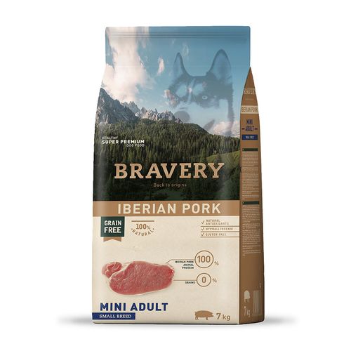 Bravery Adulto Raza Mini y Pequeña Cerdo Ibérico 7 kg