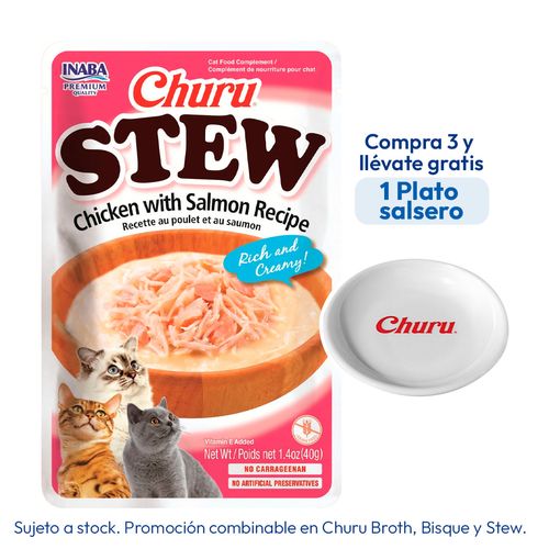 Churu Stew Pollo Con Salmón 40 gr