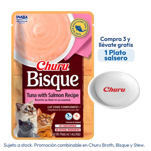 Churu Bisque Atún Con Salmón 40 gr