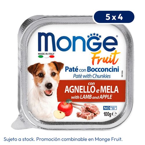 Monge Fruit Cordero y Manzana 100 gr