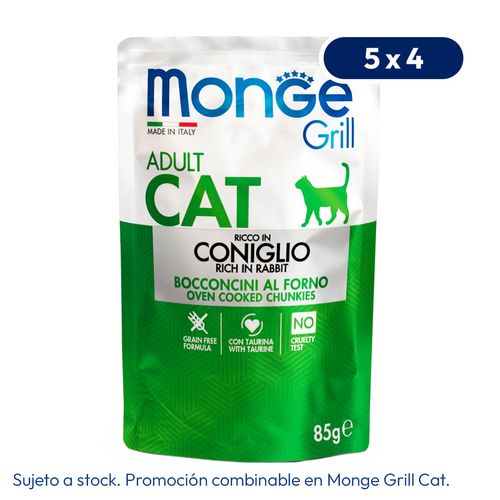 Monge Feline Grill Conejo 85 gr