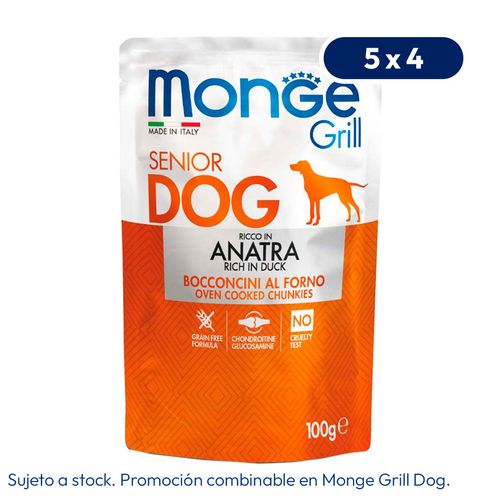 Monge Canine Grill Senior Pato 100 gr