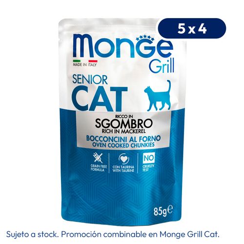 Monge Feline Grill Senior Caballa 85 gr
