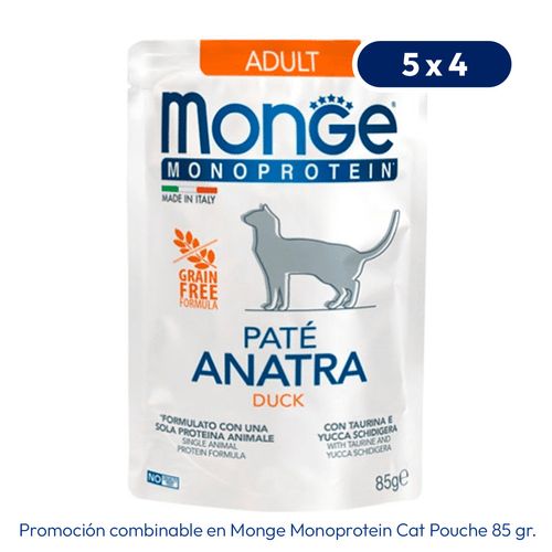 Monge Monoprotein Feline Paté Pato 85 gr