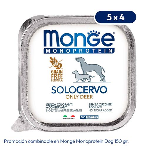 Monge Monoprotein Canine Ciervo 150 gr