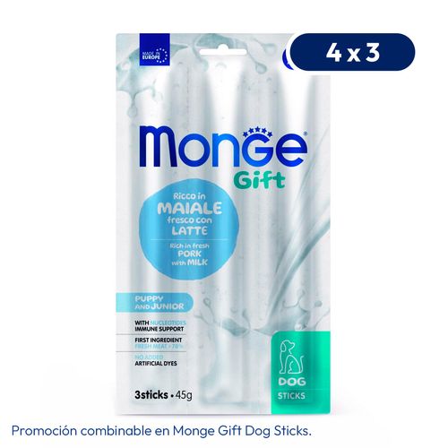 Monge Gift Puppy Sticks (Cerdo Con Leche) 45 gr