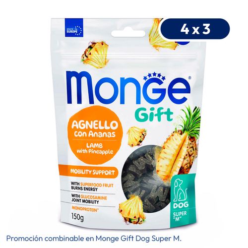 Monge Gift Canine Súper M Mobility Support (Cordero Con Piña) 150 gr