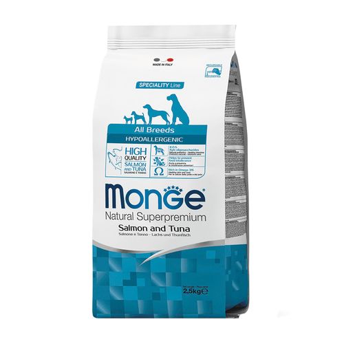 Monge Canine Adult Hypoallergenic Salmon y Atún 2.5 kg