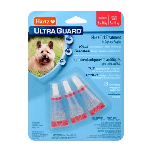 Hartz UltraGuard Antipulgas Para Perros (6 - 14 kg) X3 Pipetas