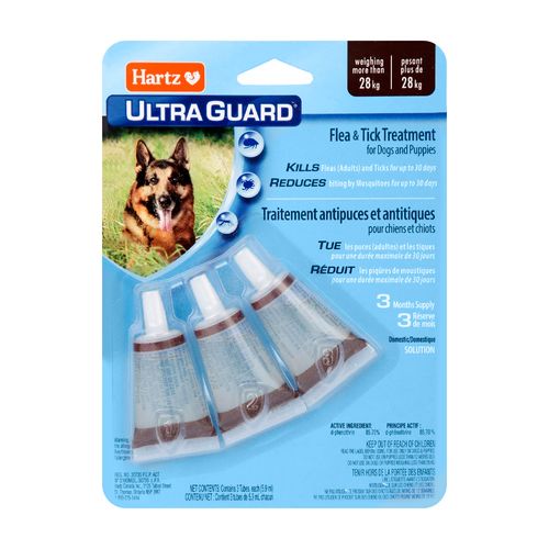 Hartz UltraGuard Antipulgas Para Perros (> 28 kg) X3 Pipetas