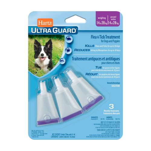 Hartz UltraGuard Antipulgas Para Perros (14 - 28 kg) X3 Pipetas