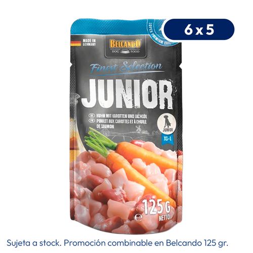 Belcando Finest Selection Junior Pollo Con Zanahorias y Aceite de Salmón 125 gr