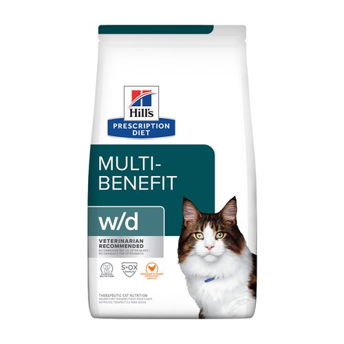 Hill's Prescription Diet w/d Alimento Para Gato Manejo De Peso/Glucosa 1.8 kg