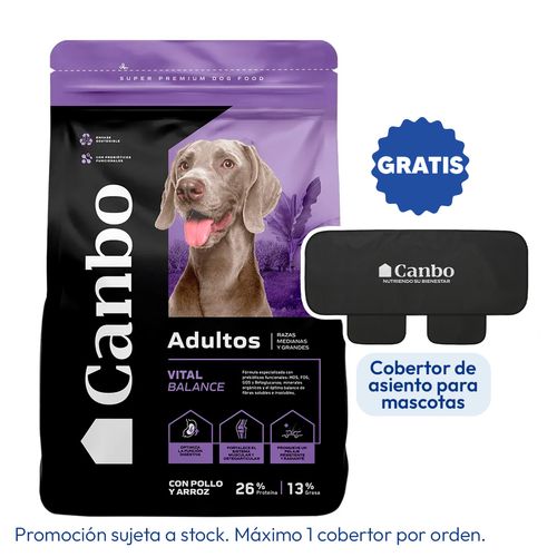 Canbo Vital Balance Perro Adulto Raza Mediana y Grande Pollo y Arroz 15 kg