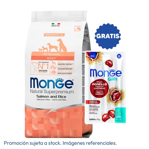 Monge Canine Adult Salmón y Arroz 2.5 kg