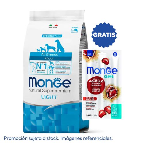 Monge Canine Adult Light Salmón 2.5 kg